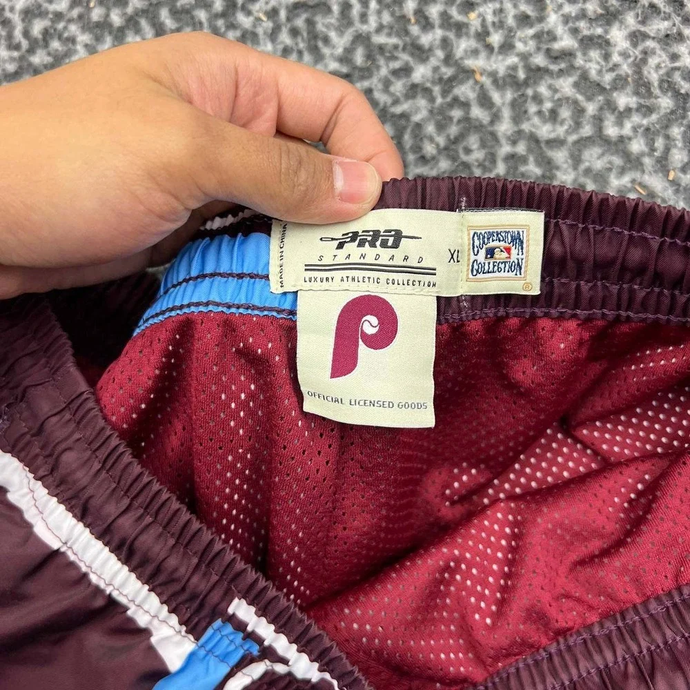 Philadelphia Phillies MLB Shorts Men XL Brown Blue Pro Standard Athletic